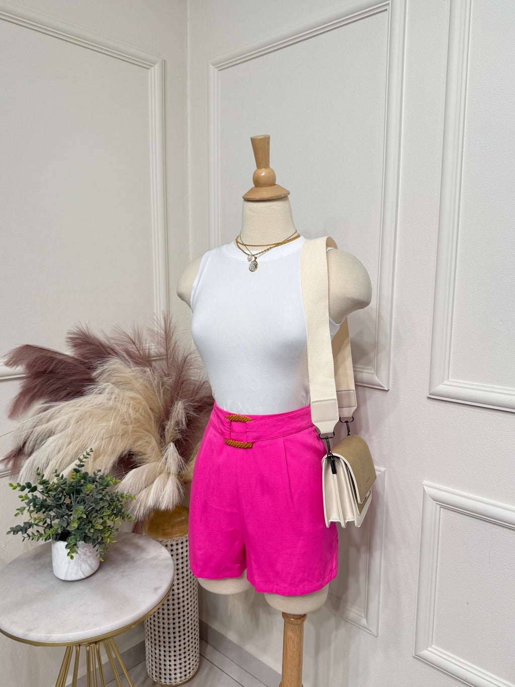 Boho pink short