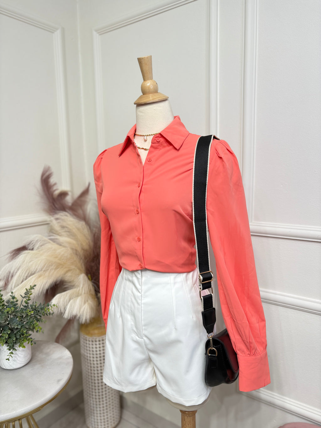 Coral Blouse