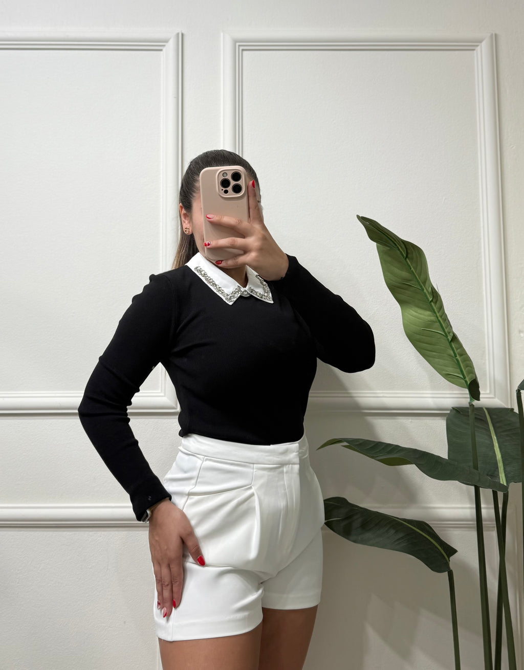 Black & White Blouse