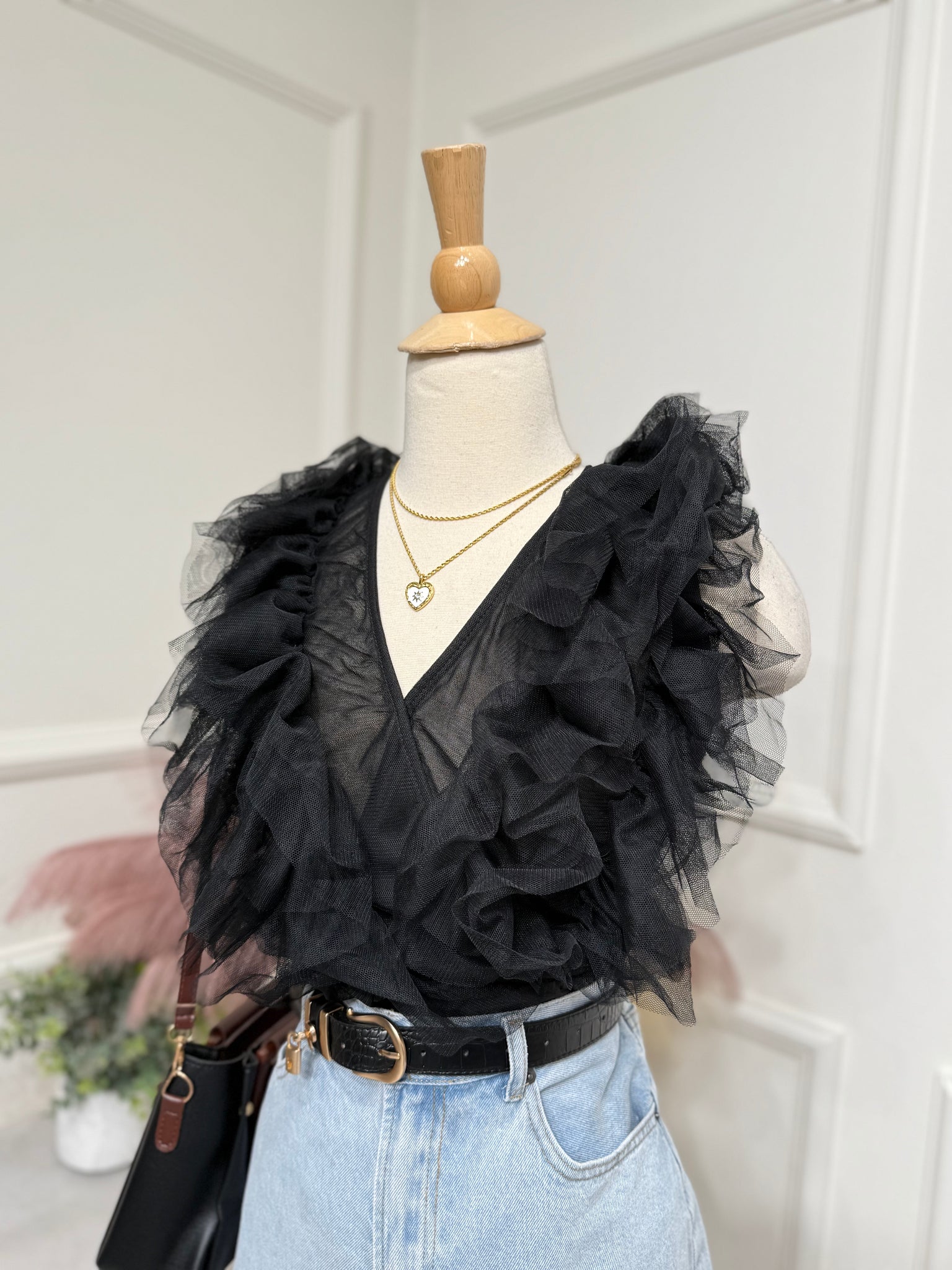 Elegant Black Bodysuit