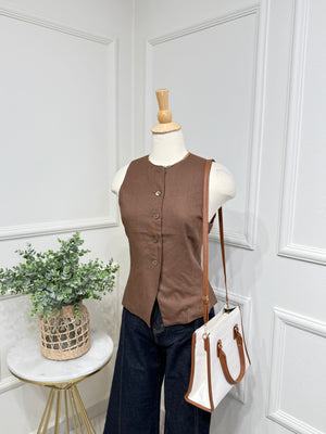Brown Vintage Vest