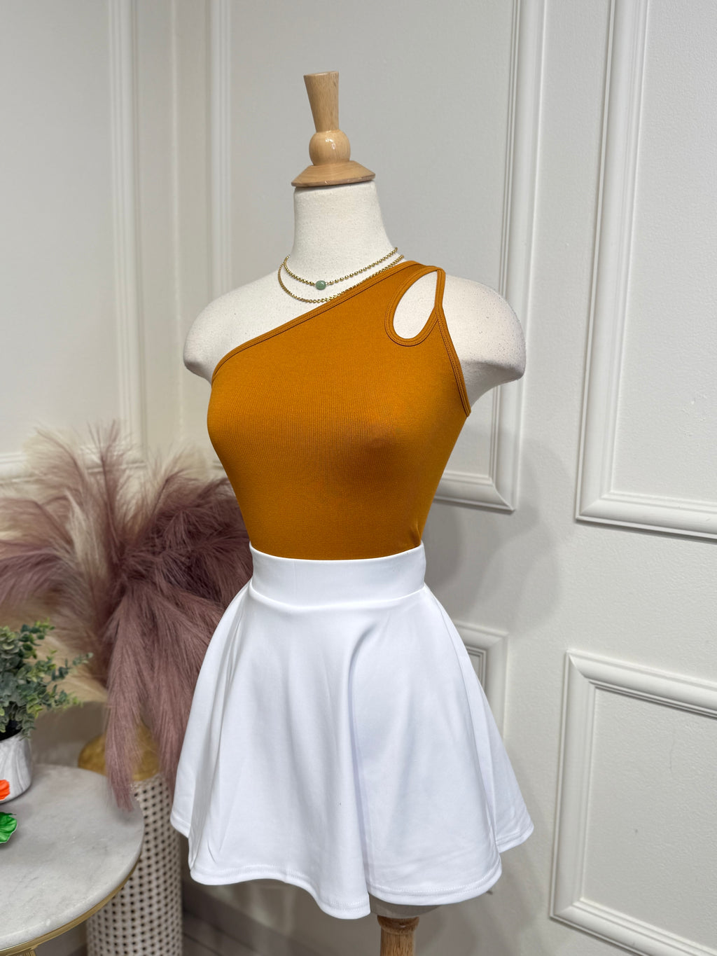 White Skort