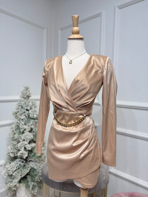 Elegant satin dress