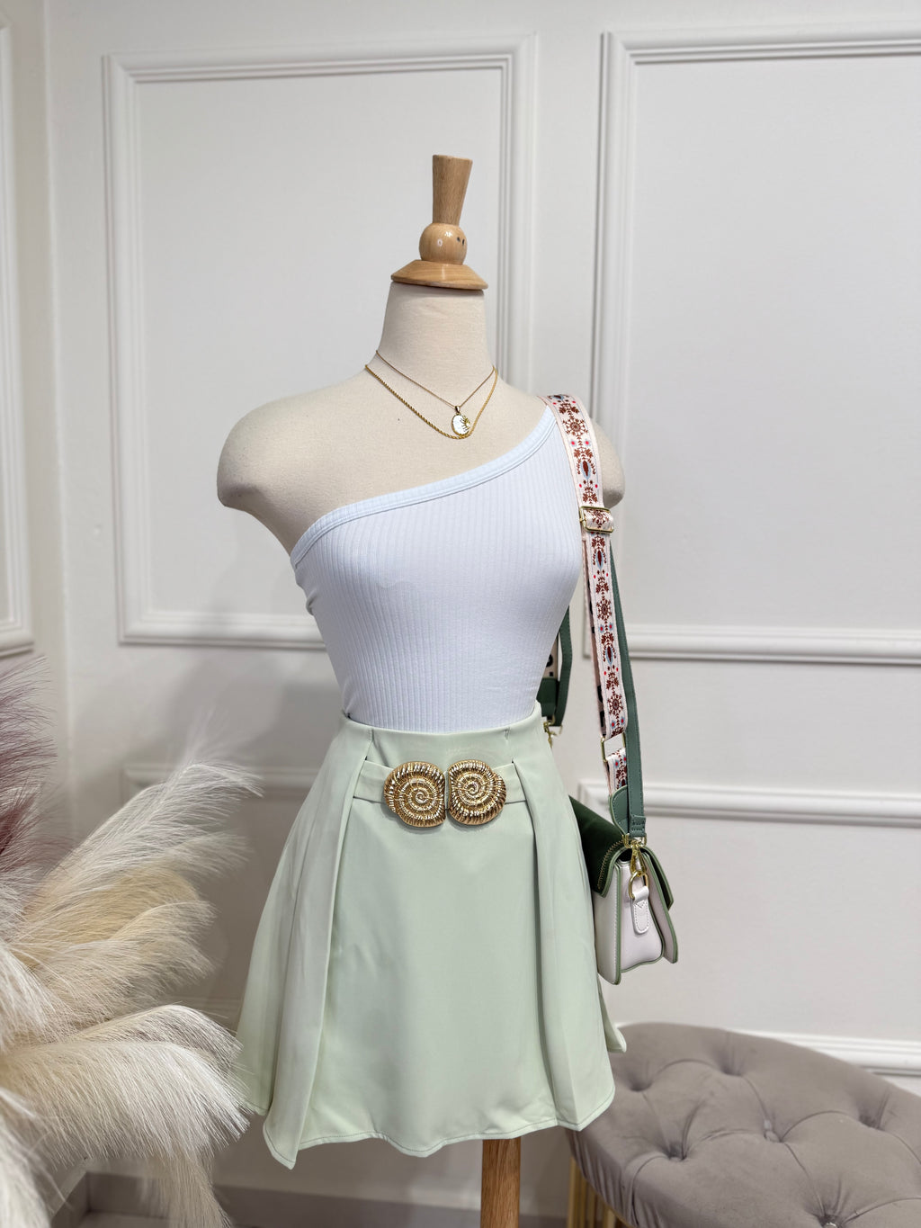 Green ocean skort