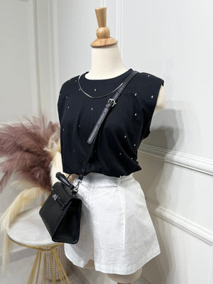 Black sparkly blouse