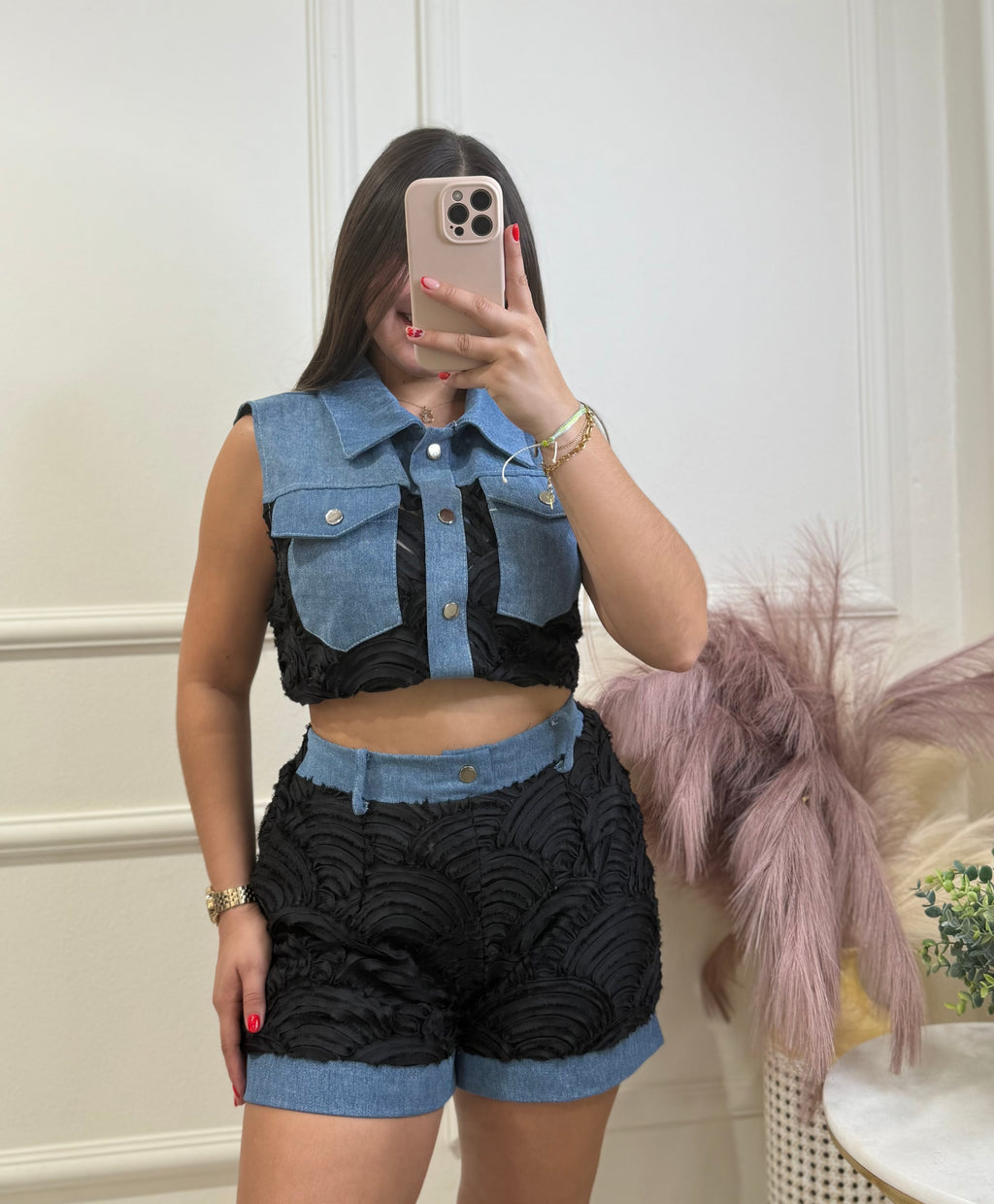 Black Denim Set