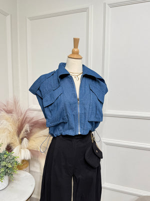 Denim top