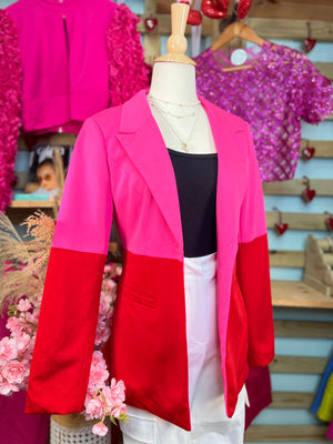 Color block blazer