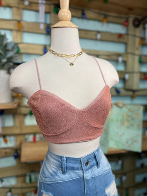 Rose Gold Crop Top